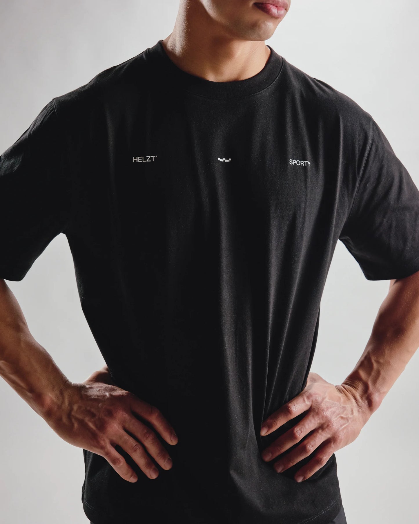 Unisex sporty bomulls-T-skjorte