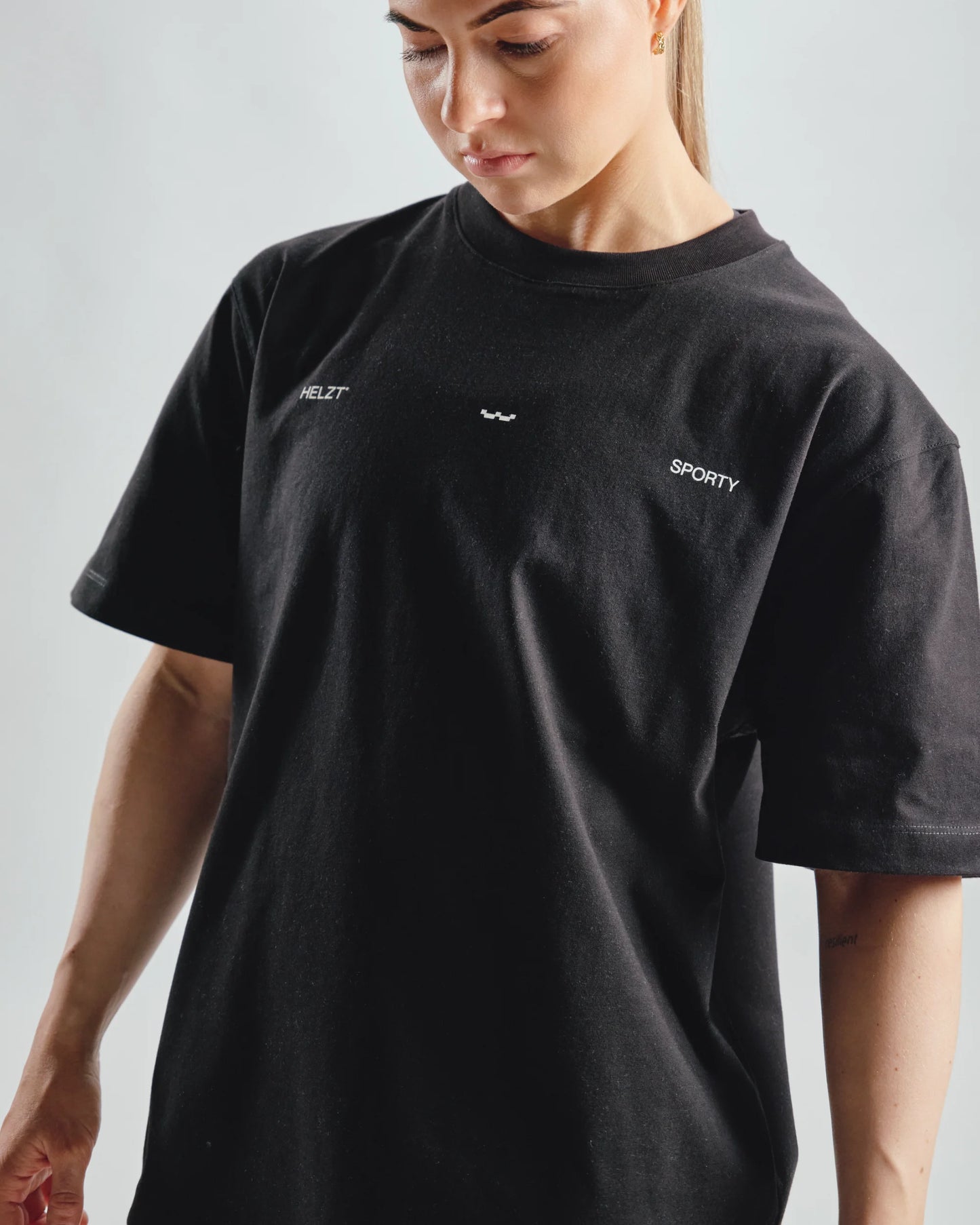 Unisex sporty bomulls-T-skjorte