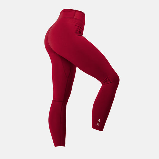 W. COMPETITION TIGHTS - GARNET RED