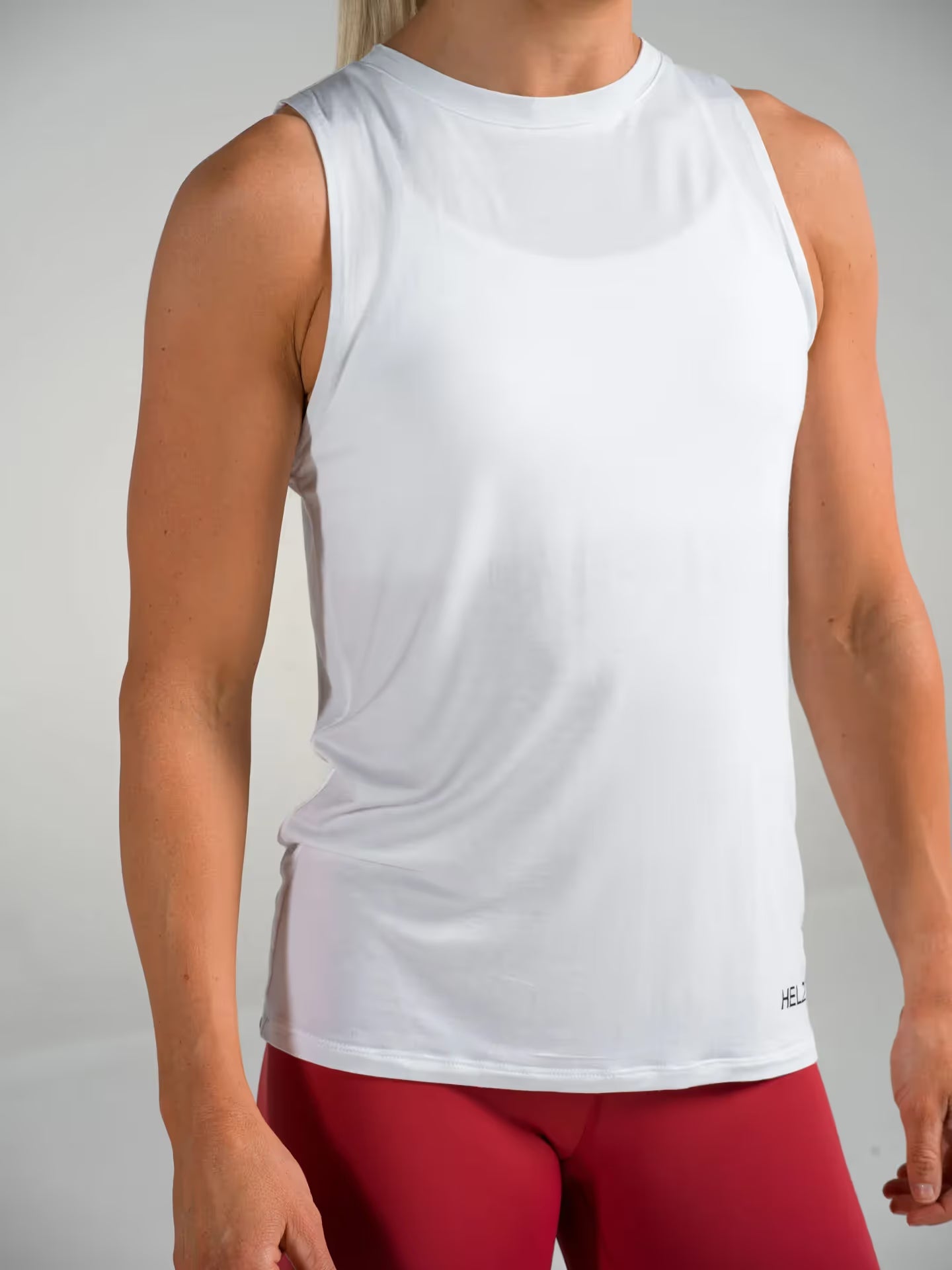 W. BAMBOO LONG TOP - WHITE