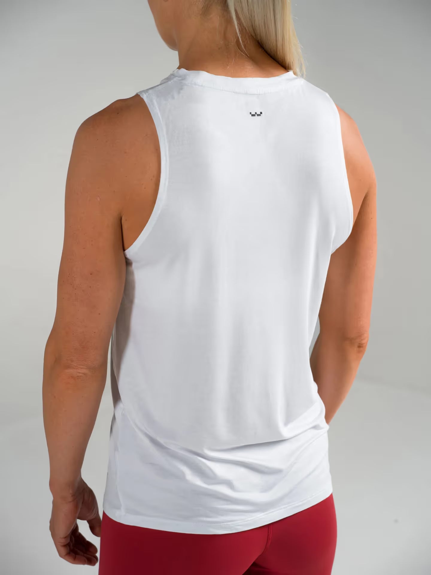 W. BAMBOO LONG TOP - WHITE